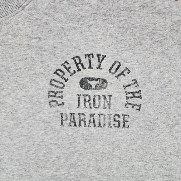 Under Armour Women’s Project Rock Iron Paradise Sweatshirt L Gray 1370546 - Picture 4 of 10